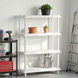 Unità di scaffalatura 4 livelli 100 x 40 x 136,5 cm PP Bianco