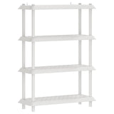 Unità di scaffalatura 4 livelli 100 x 40 x 136,5 cm PP Bianco