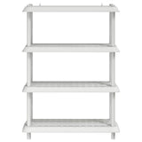 Unità di scaffalatura 4 livelli 100 x 40 x 136,5 cm PP Bianco
