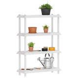 Unità di scaffalatura 4 livelli 100 x 40 x 136,5 cm PP Bianco