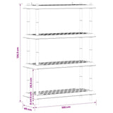 Unità di scaffalatura 4 livelli 100 x 40 x 136,5 cm PP Bianco