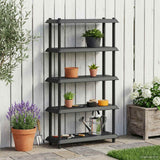 Unità di scaffalatura 5 livelli 100 x 40 x 177 cm PP Antracite