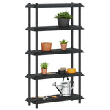 Unità di scaffalatura 5 livelli 100 x 40 x 177 cm PP Antracite