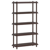 Unità di scaffalatura 5 livelli 100 x 40 x 177 cm PP Marrone