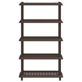 Unità di scaffalatura 5 livelli 100 x 40 x 177 cm PP Marrone