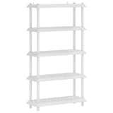 Unità di scaffalatura 5 livelli 100 x 40 x 177 cm PP Bianco