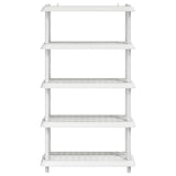 Unità di scaffalatura 5 livelli 100 x 40 x 177 cm PP Bianco