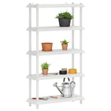 Unità di scaffalatura 5 livelli 100 x 40 x 177 cm PP Bianco