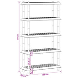 Unità di scaffalatura 5 livelli 100 x 40 x 177 cm PP