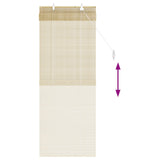 Tenda a rullo Naturale 40 x 160 cm Bambù