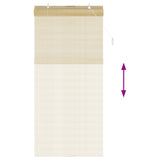 Tenda a rullo Naturale 90 x 220 cm Bambù