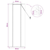 Tenda a rullo Marrone 60 x 160 cm Bambù