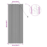 Tenda a rullo Grigio 60 x 160 cm Bambù