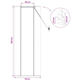 Tenda a rullo Grigio 70 x 160 cm Bambù