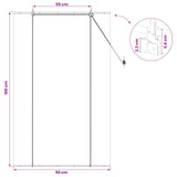 Tenda a rullo Grigio 90 x 160 cm Bambù