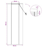 Tenda a rullo Marrone 50 x 160 cm Bambù