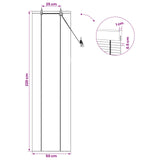 Tenda a rullo Marrone 50 x 220 cm Bambù