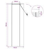 Tenda a rullo Marrone 70 x 160 cm Bambù