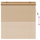 Tenda a rullo Marrone 130 x 160 cm Bambù