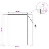Tenda a rullo Marrone 130 x 160 cm Bambù
