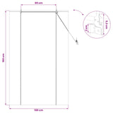 Tenda a rullo Marrone 100 x 160 cm Bambù