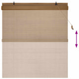 Tenda a rullo Marrone 130 x 160 cm Bambù