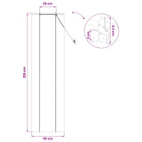 Tenda a rullo Marrone 50 x 220 cm Bambù