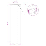 Tenda a rullo Marrone 60 x 220 cm Bambù