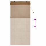 Tenda a rullo Marrone 80 x 220 cm Bambù