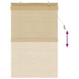 Tenda a rullo Naturale 120 x 160 cm Bambù