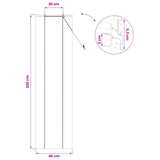 Tenda a rullo Naturale 40 x 220 cm Bambù