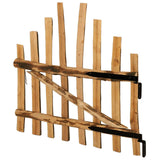 Cancello della recinzione arcuato 100 x 90 cm