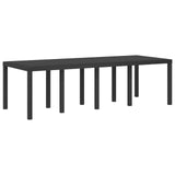 Set da Pranzo per Giardino 9 pcs Antracite e Crema PP