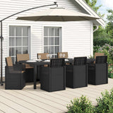 Set da Pranzo per Giardino 9 pcs Antracite e Tortora PP