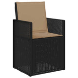 Set da Pranzo per Giardino 9 pcs Antracite e Tortora PP