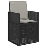 Set da Pranzo per Giardino 9 pcs Antracite e Grigio chiaro PP