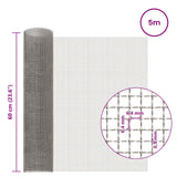 Rete per schermatura 60 x 500 cm 3 Mesh Argento