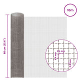 Rete per schermatura 60 x 1000 cm 3 Mesh Argento