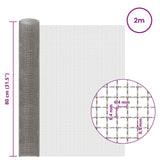 Rete per schermatura 80 x 200 cm 3 Mesh Argento