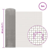 Rete per schermatura 40 x 500 cm 6 Mesh Argento