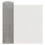 Rete per schermatura 40 x 1000 cm 6 Mesh Argento