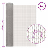 Rete per schermatura 60 x 200 cm 6 Mesh Argento