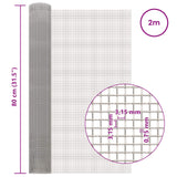 Rete per schermatura 80 x 200 cm 6 Mesh Argento