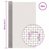 Rete per schermatura 120 x 1000 cm 6 Mesh Argento
