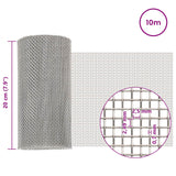 Rete per schermatura 20 x 1000 cm 8 Mesh Argento