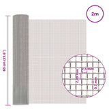 Rete per schermatura 60 x 200 cm 8 Mesh Argento