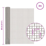 Rete per schermatura 80 x 200 cm 8 Mesh Argento