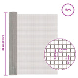 Rete per schermatura 80 x 500 cm 8 Mesh Argento