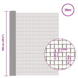 Rete per schermatura 100 x 1000 cm 8 Mesh Argento