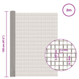 Rete per schermatura 120 x 200 cm 8 Mesh Argento
